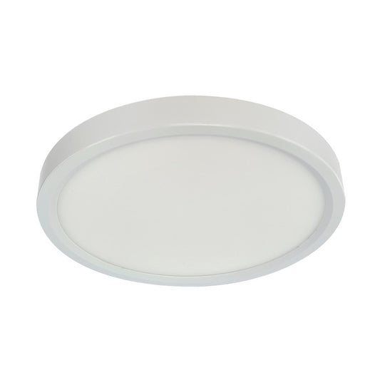 RP Lighting 5" Ultra Slim Round Disk 12W/3K, White - 8739-1WH-90-3K