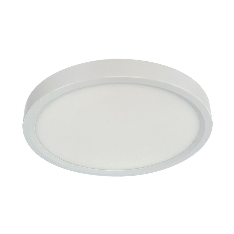 RP Lighting 5" Ultra Slim HO Round Disk 12W/3K, White - 8739-1WH-HO-90-3K