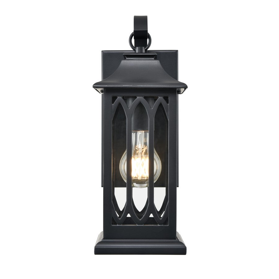 Millennium Lighting Mallorey 1Lt Outdoor Wall Sconce, Black - 88101-PBK