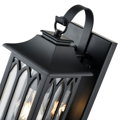 Millennium Lighting Mallorey 1Lt Outdoor Wall Sconce, Black