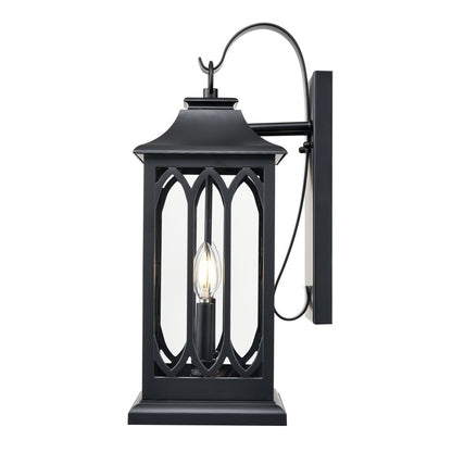 Millennium Lighting Mallorey 2Lt Outdoor Wall Sconce, Black