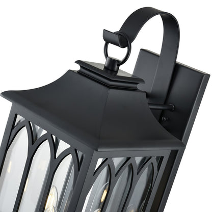 Millennium Lighting Mallorey 3Lt Outdoor Wall Sconce, Black