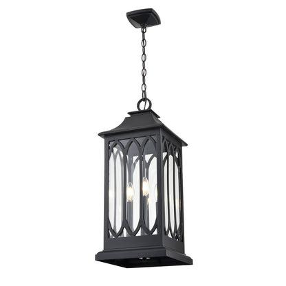 Millennium Lighting Mallorey 3Lt Outdoor Hanging Lantern, Black