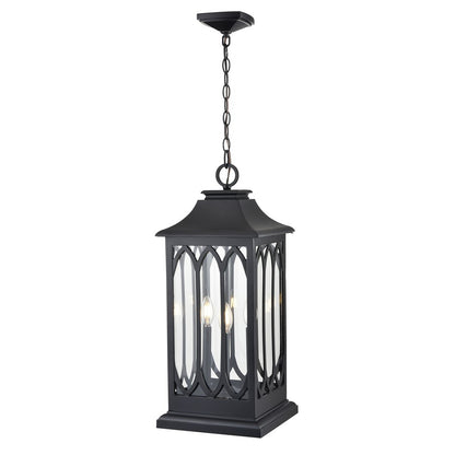 Millennium Lighting Mallorey 3Lt Outdoor Hanging Lantern, Black