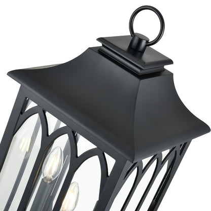 Millennium Lighting Mallorey 3Lt Outdoor Post Lantern, Black
