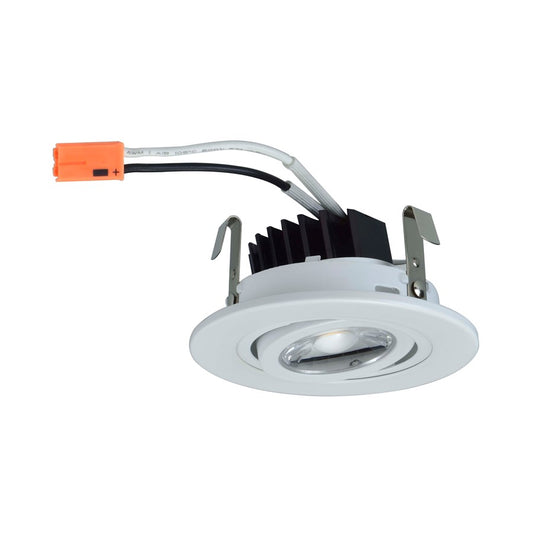 RP Lighting 3" Rec Retro Gimbal Dim Damp 10W, 3K, White - 8822-1-WH-3K