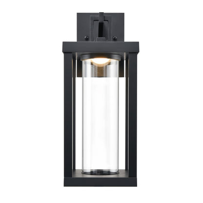 Millennium Lighting Dumont 16" LED Outdoor Wall Sconce, Black - 89102-PBK