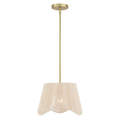 Millennium Lighting Tulara 1 Light Pendant, Vintage Brass