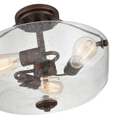 Millennium Lighting 3 Light Semi-Flush Mount