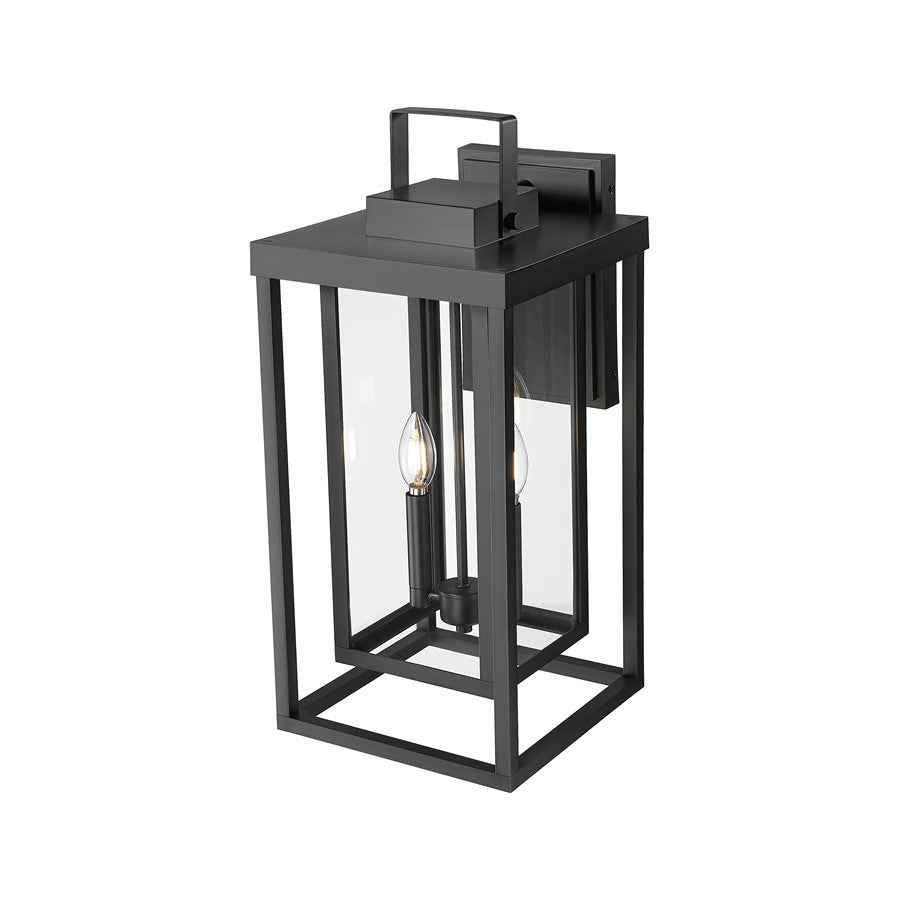 Millennium McDonough 22.25" High 2Lt Outdoor Wall Lantern, Black - 901002-PBK