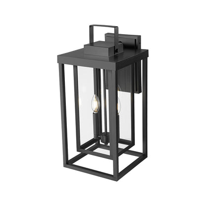 Millennium McDonough 22.25" High 2Lt Outdoor Wall Lantern, Black - 901002-PBK