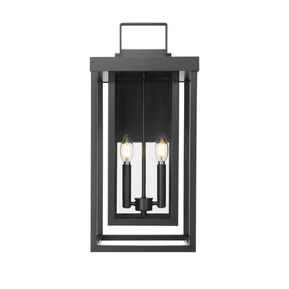 Millennium McDonough 22.25" High 2Lt Outdoor Wall Lantern, Black