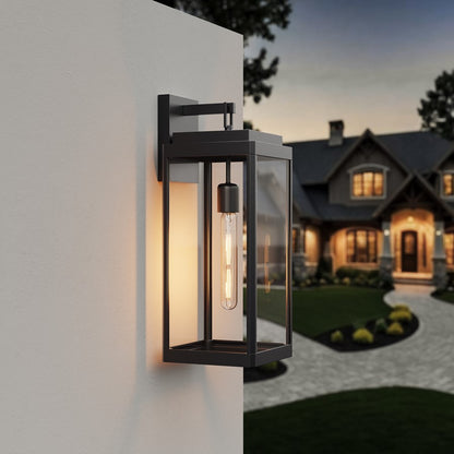 Millennium Alpharetta 19.75" High 1Lt Outdoor Wall Lantern, Black