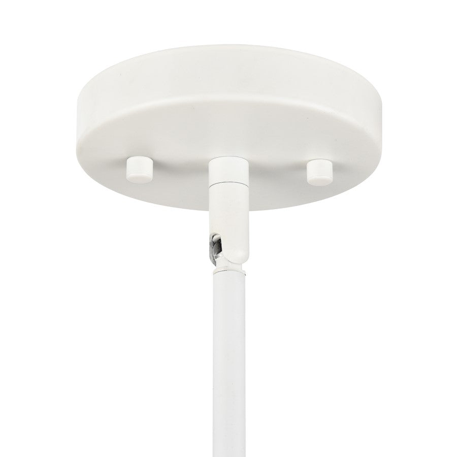 Millennium Lighting Elise 4Lt 24" Pendant, Textured White/White