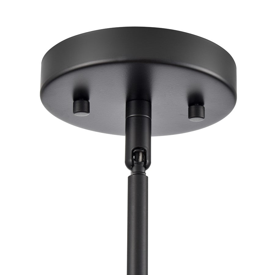Millennium Lighting Elise 1Lt 16" Pendant, Black/Natural