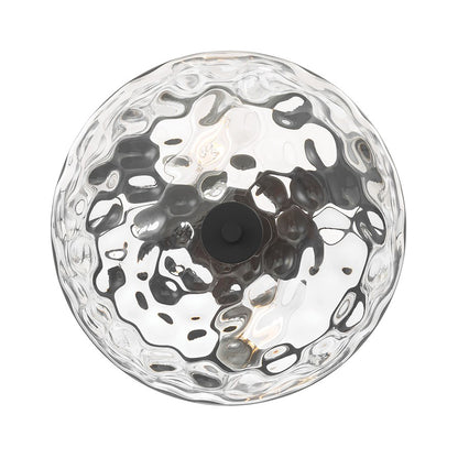 Millennium Clarvyn 2Lt Ceiling Fixture, Black/Clear Stone Water