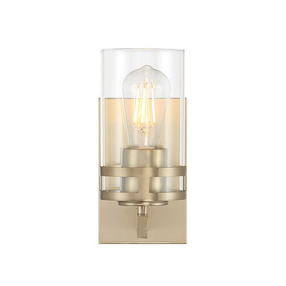 Millennium Lighting Lunden 1Lt Wall Sconce, Modern Gold/Clear