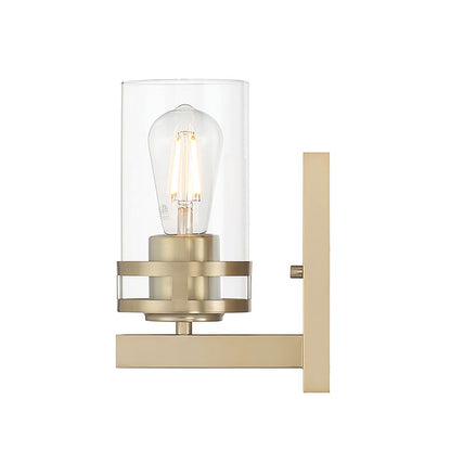 Millennium Lighting Lunden 1Lt Wall Sconce, Modern Gold/Clear