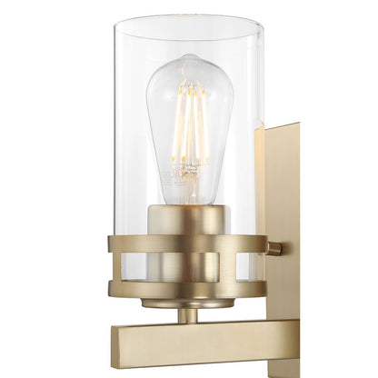 Millennium Lighting Lunden 1Lt Wall Sconce, Modern Gold/Clear