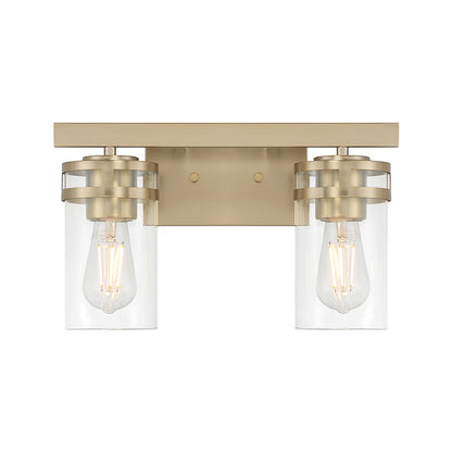Millennium Lighting Lunden 2Lt Bathroom Vanity Light, Gold/Clear