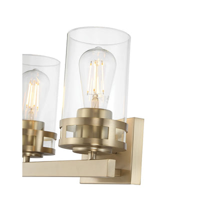 Millennium Lighting Lunden 2Lt Bathroom Vanity Light, Gold/Clear