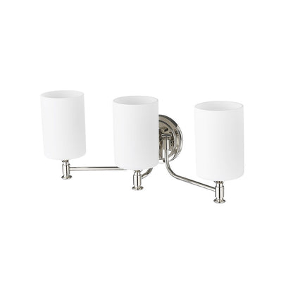 Millennium Lighting Ailey 3Lt Vanity, Nickel/Etched Opal White