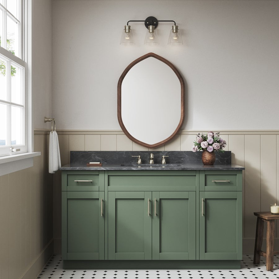 Millennium Lighting Cameron 3Lt Vanity, Black/Modern Gold