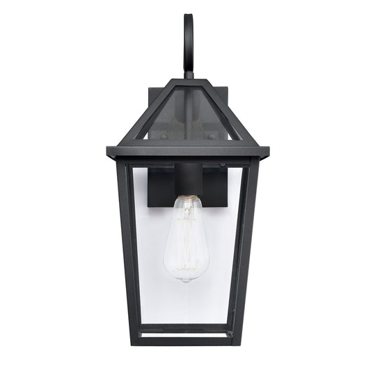 Millennium Lighting Eston 1Lt 18" Outdoor Wall Sconce, Black/Clear - 91411-TBK