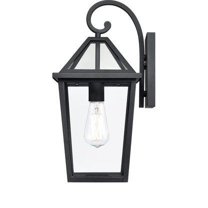 Millennium Lighting Eston 1Lt 18" Outdoor Wall Sconce, Black/Clear