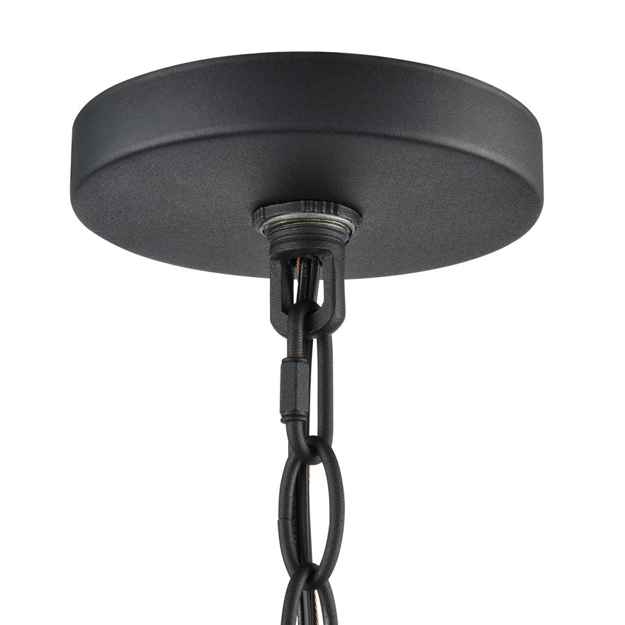 Millennium Lighting Hylena 4Lt 15" Pendant, Textured Black