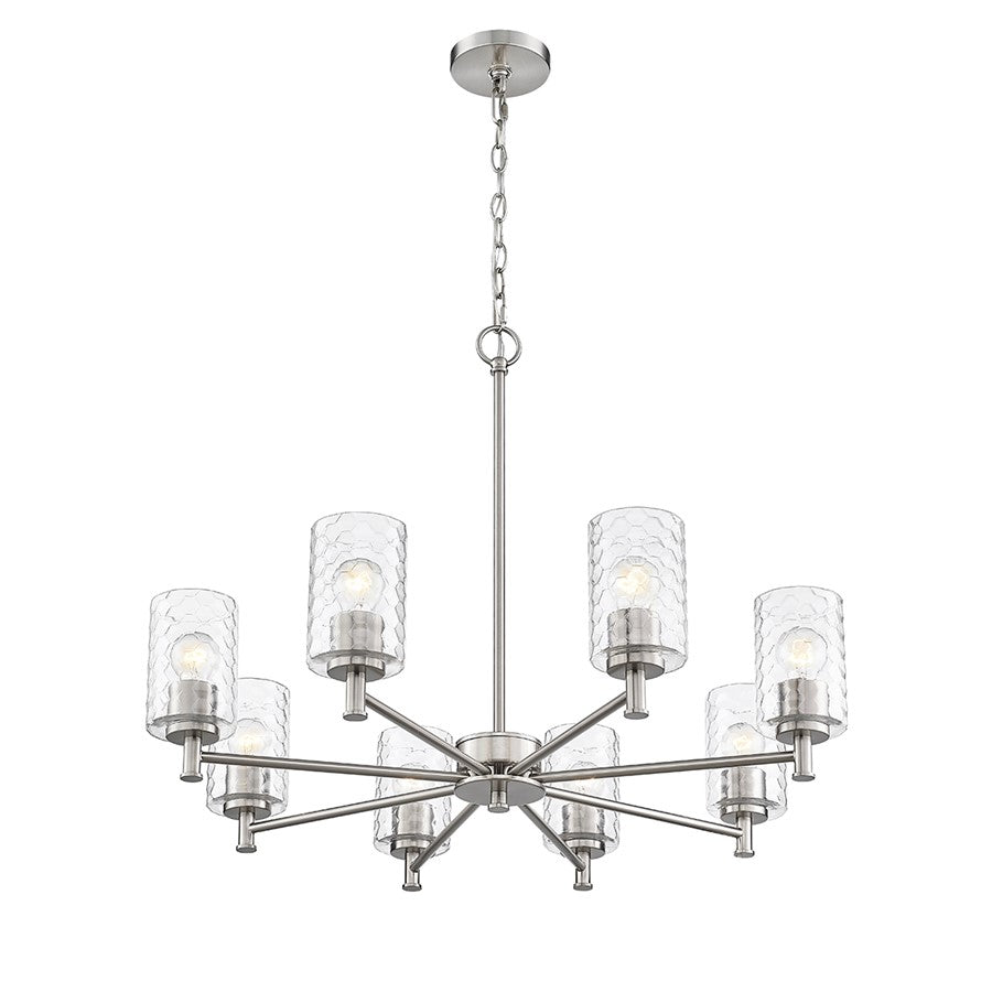 Millennium Lighting Ashli 8Lt Chandelier, Brushed Nickel