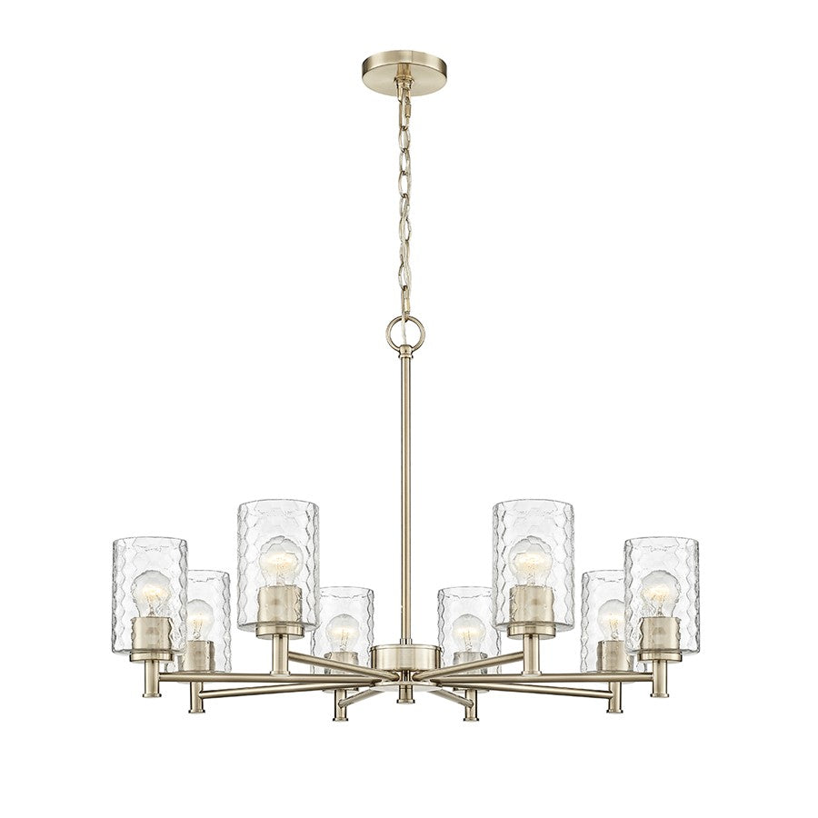 Millennium Lighting Ashli 8 Light Chandelier, Modern Gold