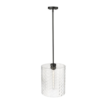 Millennium Lighting Ashli 1Lt Pendant, Black/Clear