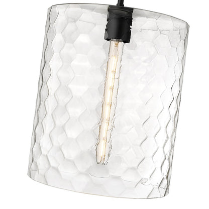 Millennium Lighting Ashli 1Lt Pendant, Black/Clear
