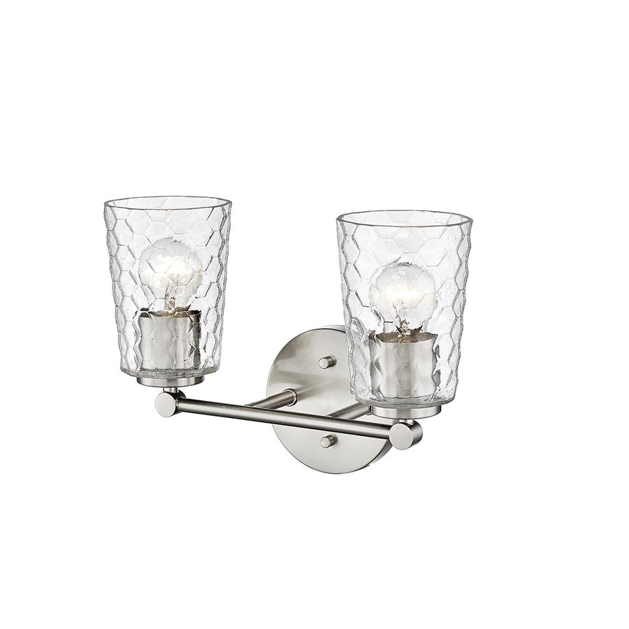 Millennium Lighting Ashli 2Lt Vanity, Brushed Nickel
