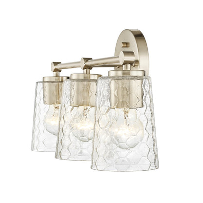 Millennium Lighting Ashli 3Lt Vanity, Modern Gold