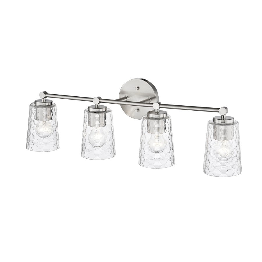 Millennium Lighting Ashli 4Lt Vanity, Brushed Nickel