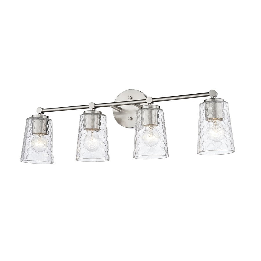 Millennium Lighting Ashli 4Lt Vanity, Brushed Nickel