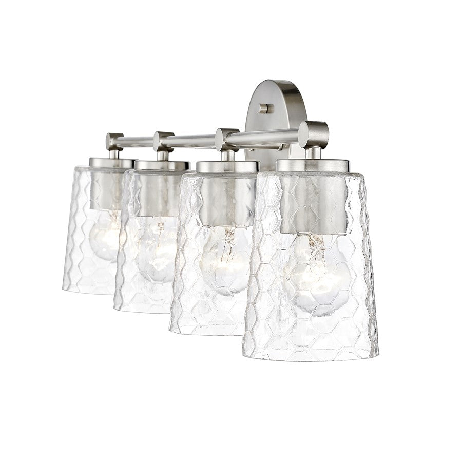 Millennium Lighting Ashli 4Lt Vanity, Brushed Nickel