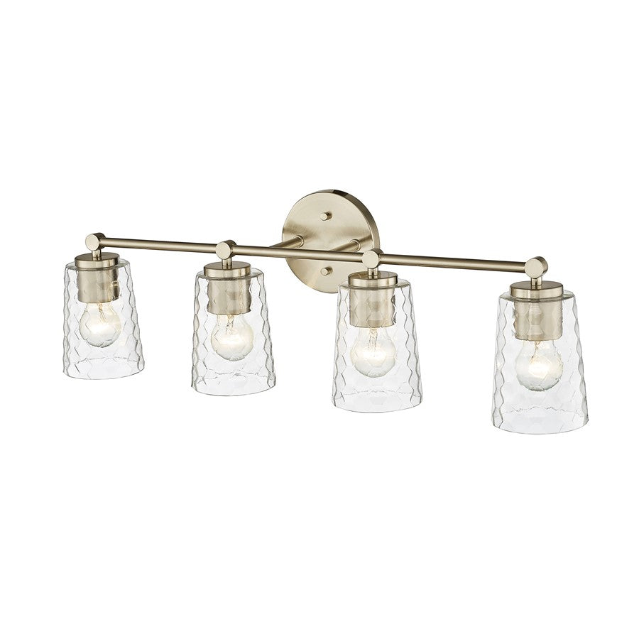 Millennium Lighting Ashli 4Lt Vanity, Modern Gold