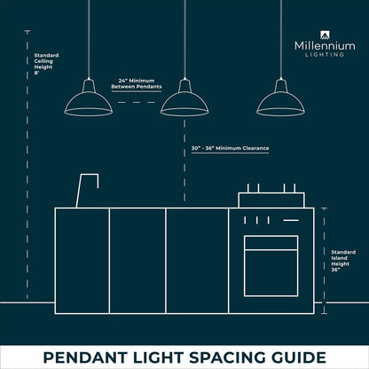 Millennium Lighting Annos 1Lt Pendant, White/Modern Gold