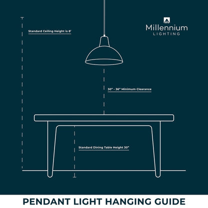 Millennium Lighting Aydenn 4 Light 25" Pendant, Brushed Nickel/Clear