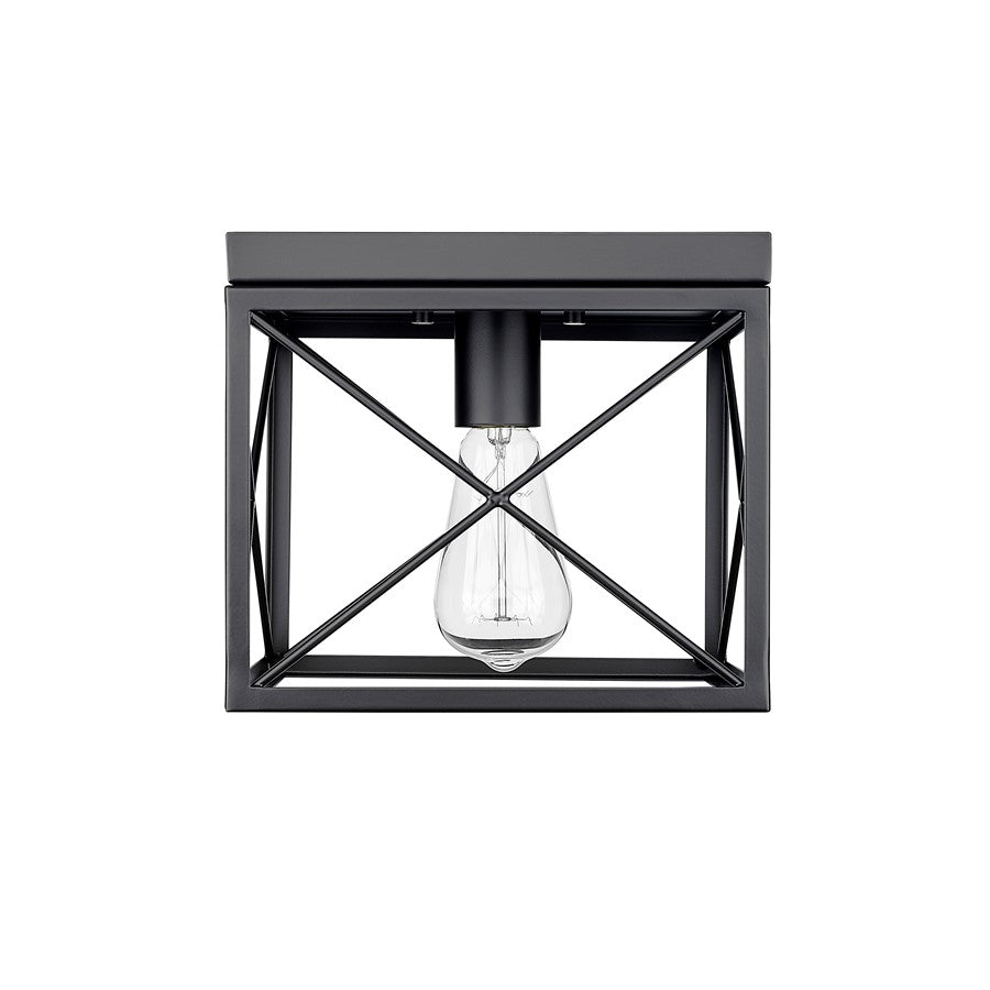 Millennium Lighting 1Lt Flushmount, Black - 94101-MB