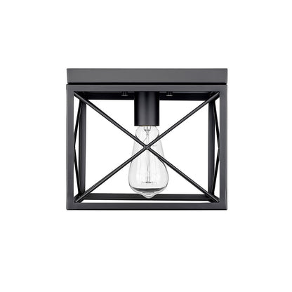 Millennium Lighting 1Lt Flushmount, Black - 94101-MB