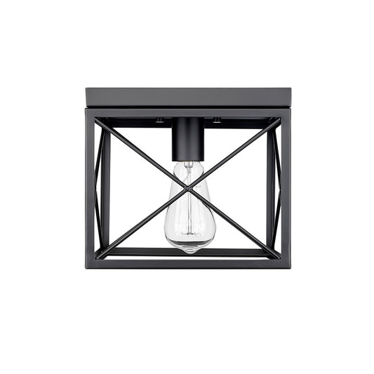 Millennium Lighting 1Lt Flushmount, Black - 94101-MB