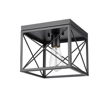 Millennium Lighting 1Lt Flushmount, Black