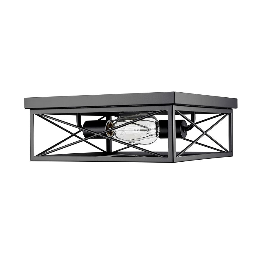 Millennium Lighting 2Lt Flushmount, Black