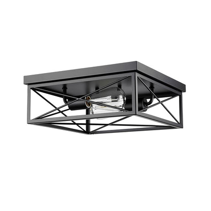 Millennium Lighting 2Lt Flushmount, Black
