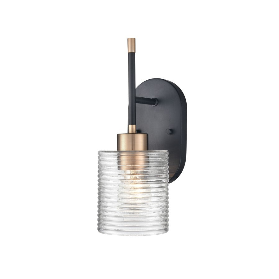 Millennium Lighting Renitta 1Lt Wall Sconce, Black/Modern Gold