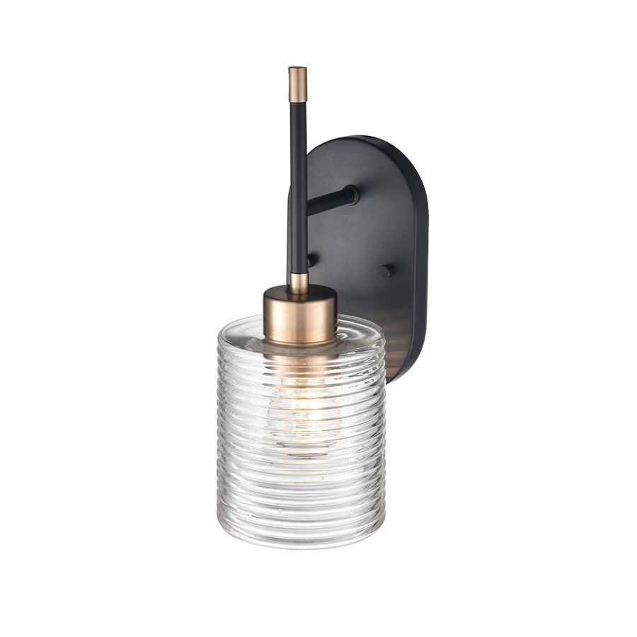 Millennium Lighting Renitta 1Lt Wall Sconce, Black/Modern Gold